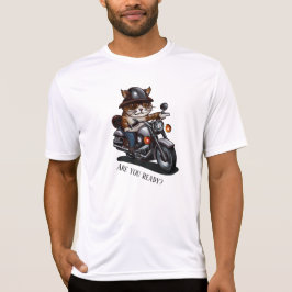 Camiseta Motocicleta de ciclismo de gatos Guay está listo