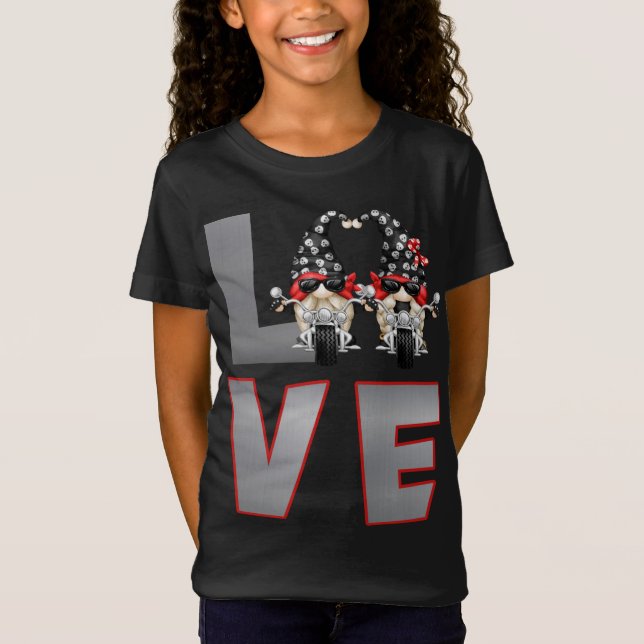 Camiseta Motocicleta de ciclismo de helicóptero Gnomes de a (Anverso)