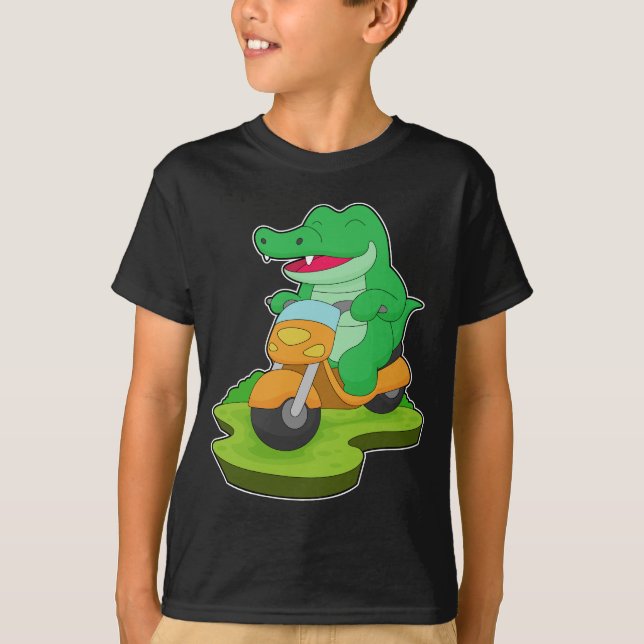 Camiseta Motocicleta de cocodrilo (Anverso)