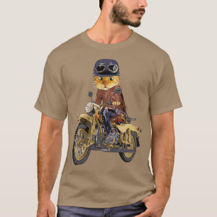Camiseta Motocicleta de conducción de gatos