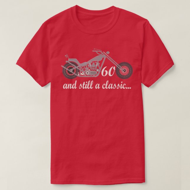 Camiseta Motocicleta de cumpleaños 60 años Vi (Diseño del anverso)