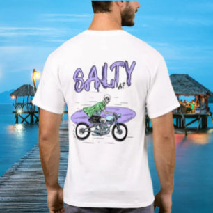 Camiseta Motocicleta de Esqueleto por Salty AF