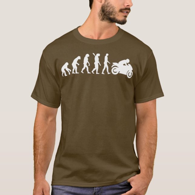 Camiseta Motocicleta de evolución (Anverso)