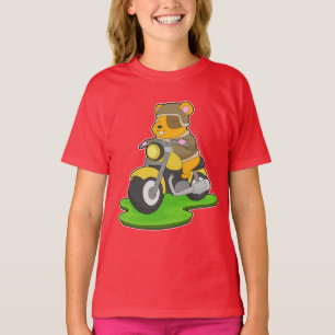 Camiseta Motocicleta de Hamster