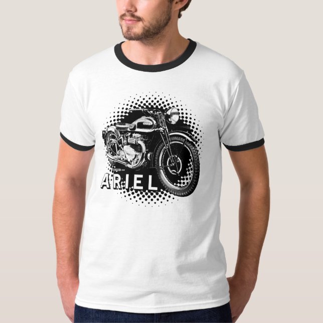 Camiseta Motocicleta de la obra clásica de Ariel (Anverso)