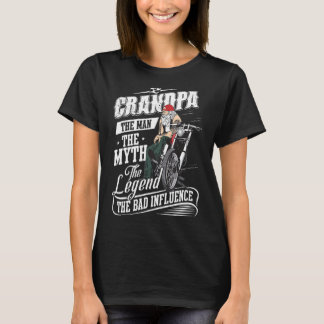 Camiseta Motocicleta de los hombres - El abuelo El hombre e