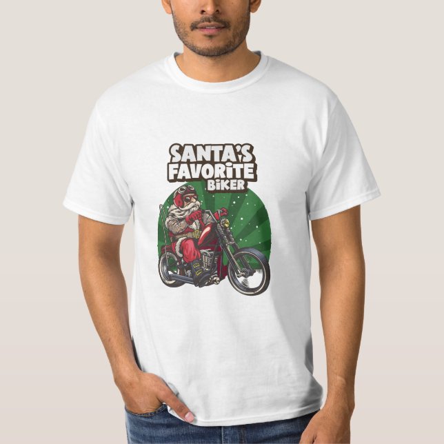 Camiseta Motocicleta de los Navidades de ciclismo favoritos (Anverso)