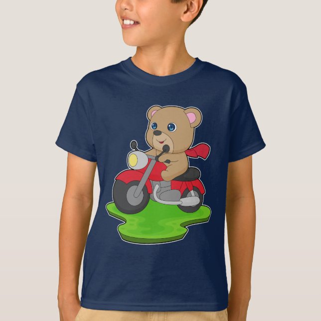 Camiseta Motocicleta de oso (Anverso)