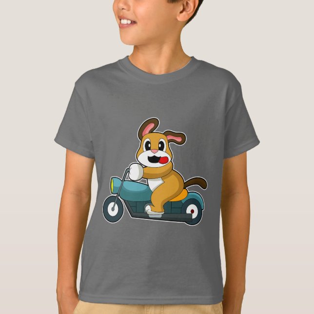 Camiseta Motocicleta de perro (Anverso)
