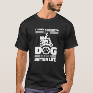 Camiseta Motocicleta de perro motocicleta Scooter Bike