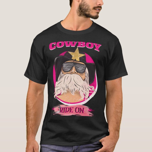 Camiseta Motocicleta de vaquero (Anverso)