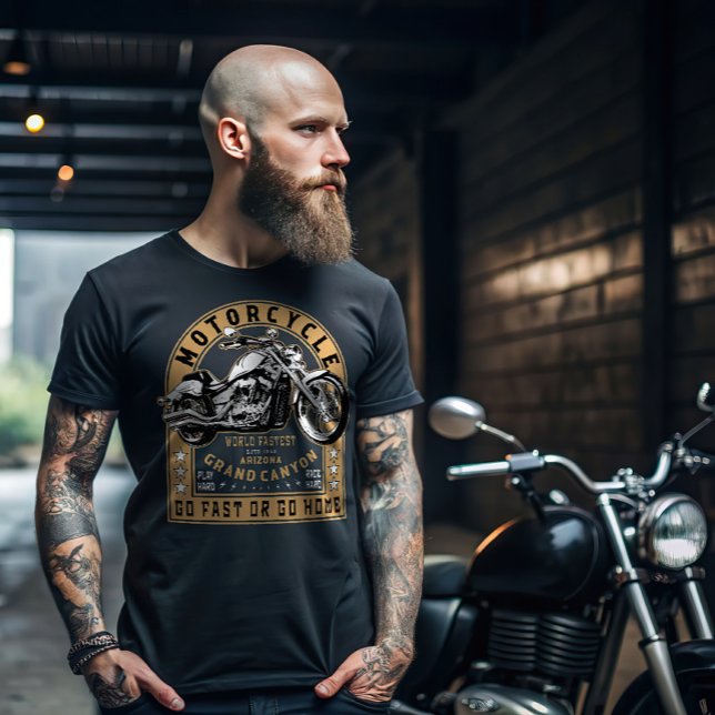 Camiseta Motocicleta del Gran Cañón Retro (Subido por el creador)