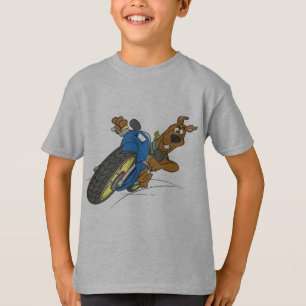 Camiseta Motocicleta del montar a caballo de Scooby-Doo