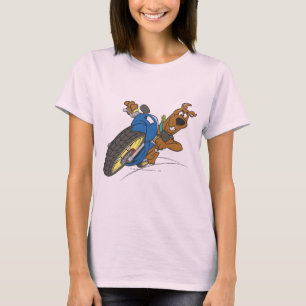 Camiseta Motocicleta del montar a caballo de Scooby-Doo