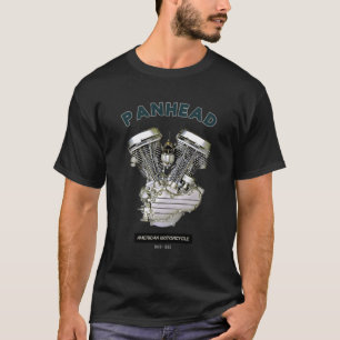 Camiseta Motocicleta Del Motor Hd Panhead V-Twin 4865 Biker