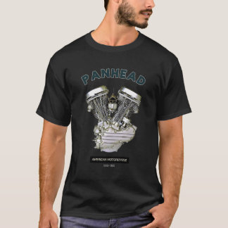 Camiseta Motocicleta Del Motor Hd Panhead V-Twin 4865 Biker
