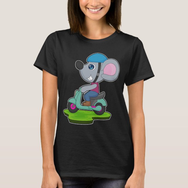 Camiseta Motocicleta del ratón (Anverso)