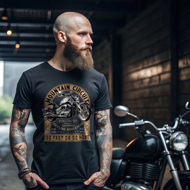 Camiseta Motocicleta del Skyline Boulevard Retro (Subido por el creador)