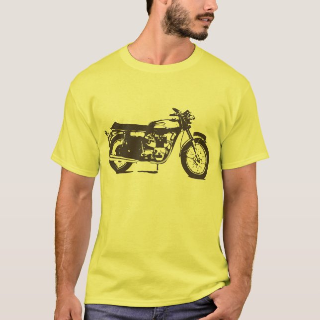 Camiseta Motocicleta del vintage (Anverso)