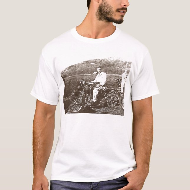 Camiseta motocicleta del vintage (Anverso)