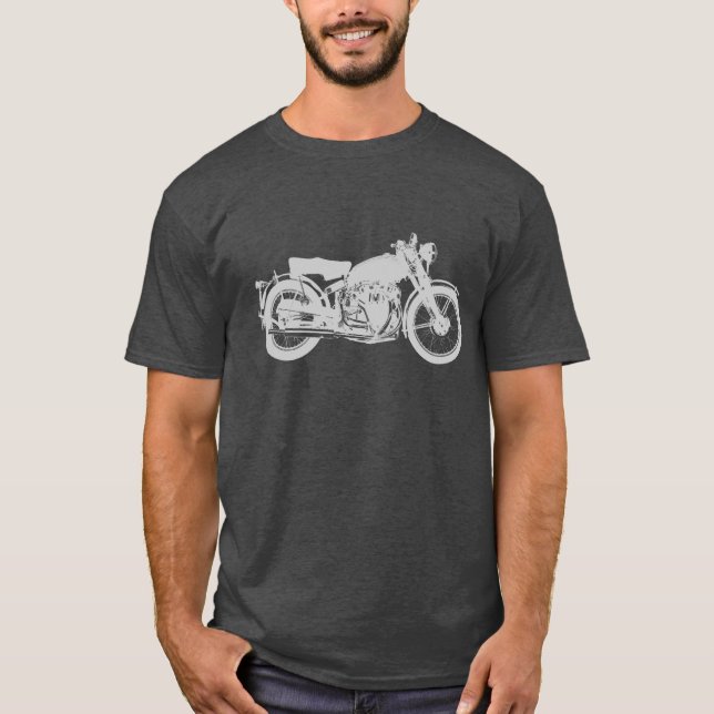 Camiseta Motocicleta del vintage (Anverso)
