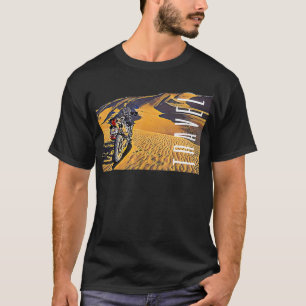 Camiseta Motocicleta Desierto Viaje Aventura Bicicleta