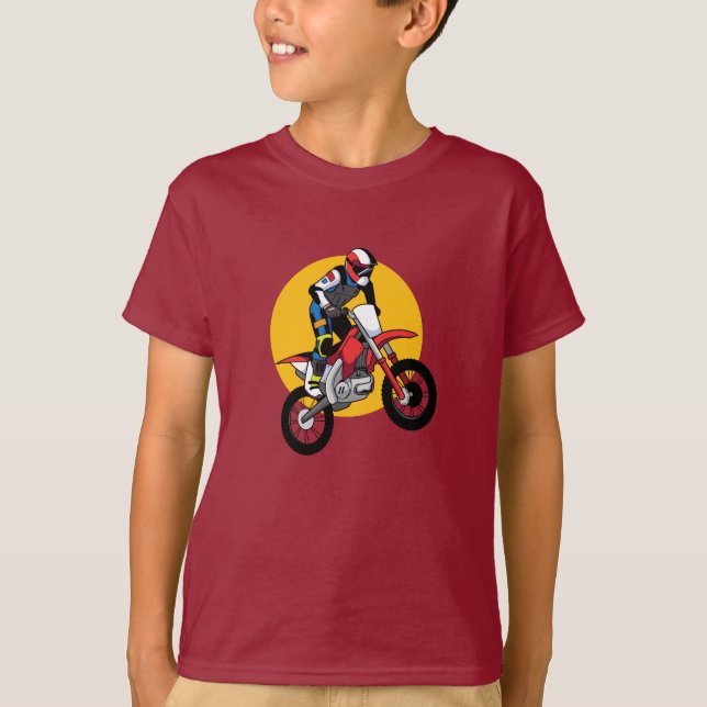 Camiseta Motocicleta Dirt Bike (Anverso)