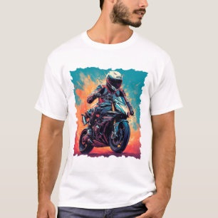 Camiseta Motocicleta en Acción