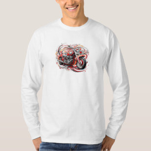 Camiseta Motocicleta en los dibujos juguetones