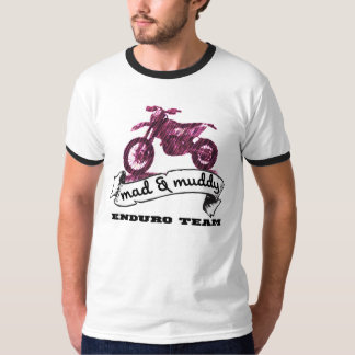 Camiseta Motocicleta Enduro enojado y fangoso