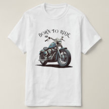 Motocicleta Entusiast Biker Nacido Para Viajar Clá