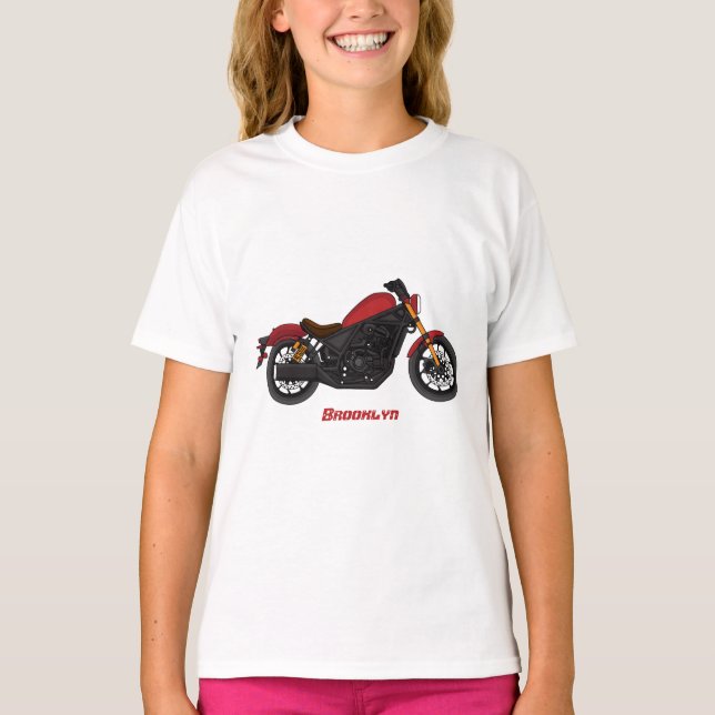 Camiseta motocicleta estilo crucero Guay (Anverso)