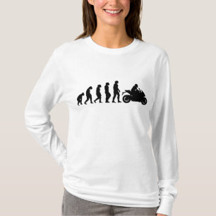 Camiseta Motocicleta Evolución divertida Carreras Sport Str