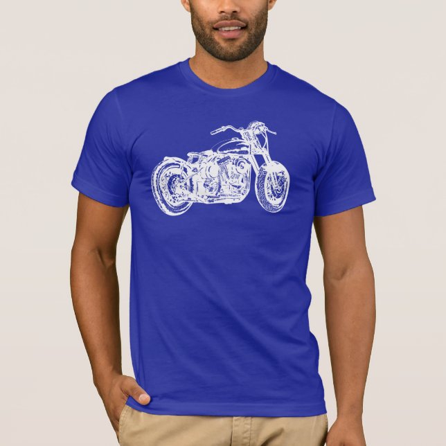Camiseta motocicleta fresca (Anverso)