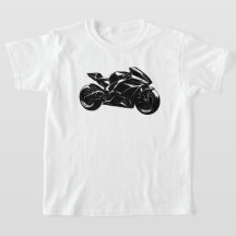 Motocicleta Futurista Vector Negro Blanco