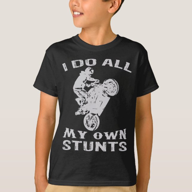 Camiseta Motocicleta Guay Hago Toda Mi Bicicleta Impresiona (Anverso)