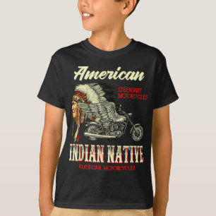 Camiseta Motocicleta india retro vintage para México