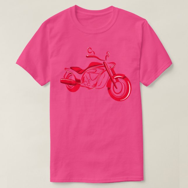 Camiseta Motocicleta Minimalista (Diseño del anverso)