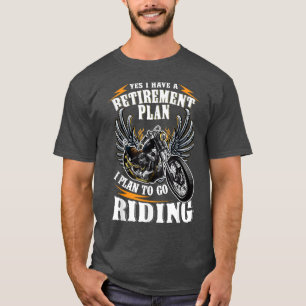 Camiseta Motocicleta Motociclismo Plan de Jubilación