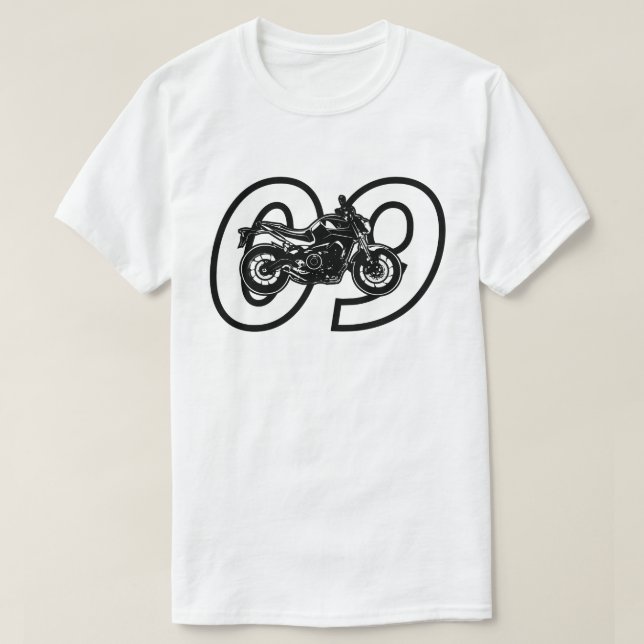 Camiseta Motocicleta MT09 FZ09 de Yamaha MT-09 FZ-09 (Diseño del anverso)
