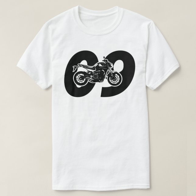 Camiseta Motocicleta MT09 FZ09 de Yamaha MT-09 FZ-09 (Diseño del anverso)
