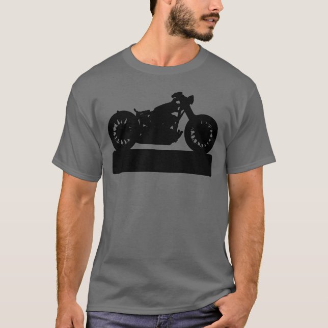 Camiseta Motocicleta negra (Anverso)