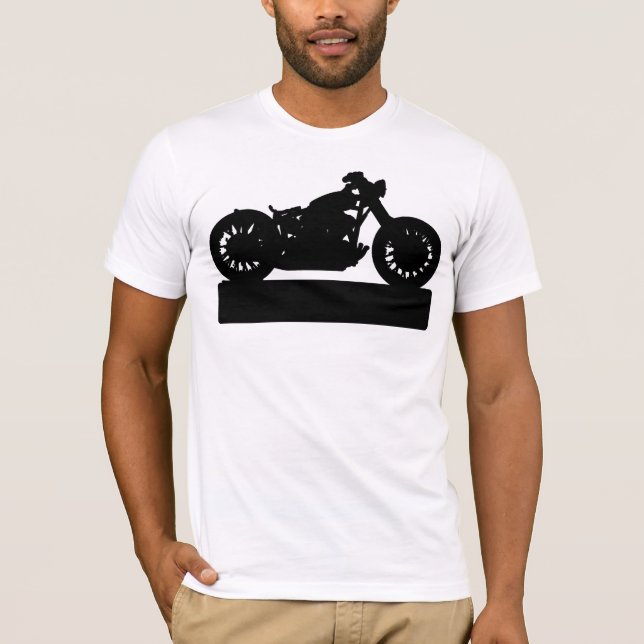 Camiseta Motocicleta negra (Anverso)
