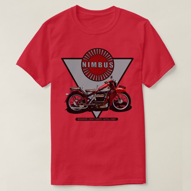 Camiseta Motocicleta Nimbus 1936 750 cc 4CYL OHC (Diseño del anverso)