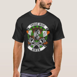 Camiseta Motocicleta Orgullosa Irlandesa Molesta St.