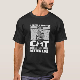 Camiseta Motocicleta para gatos - Scooter Bike Premium