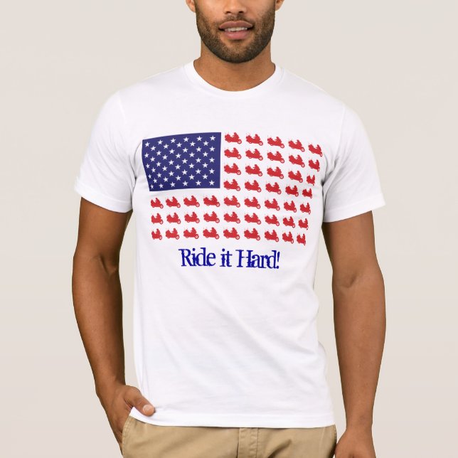 Camiseta Motocicleta Patriótica Goldwing (Anverso)