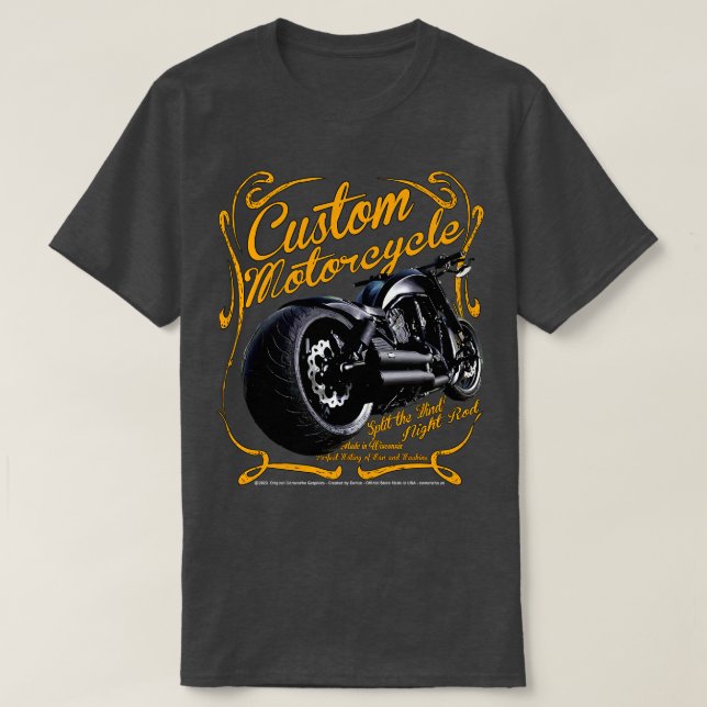 Camiseta Motocicleta personalizada de Wisconsin (Diseño del anverso)
