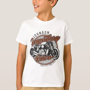 Camiseta Motocicleta Personalizada Piloto Legendario Motero