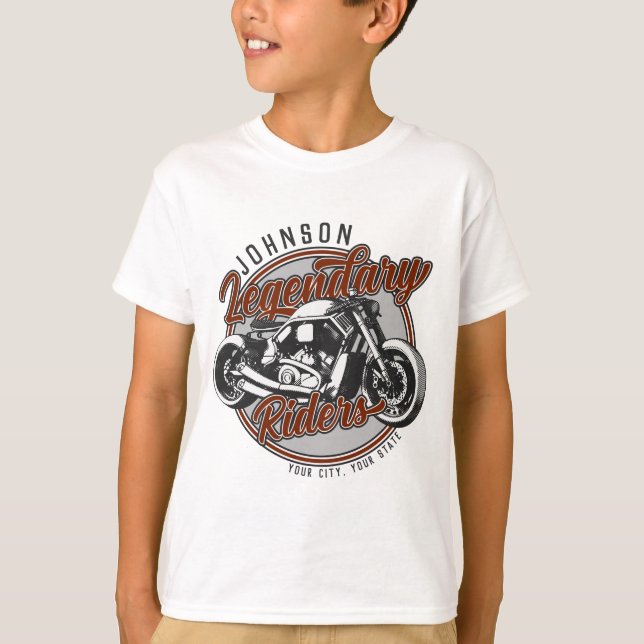 Camiseta Motocicleta Personalizada Piloto Legendario Motero (Anverso)